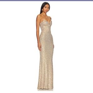 Lumiere champagne gown Size small